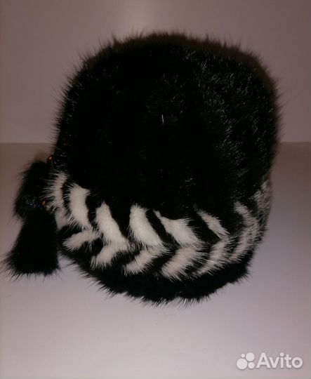 Новая натуральная меховая шапка Норка/Шерсть