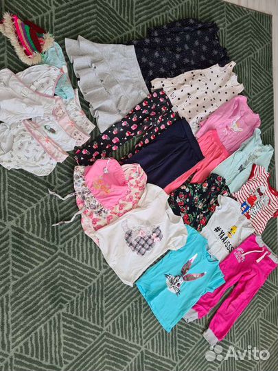Вещи пакетом на девочку 110 116 рост