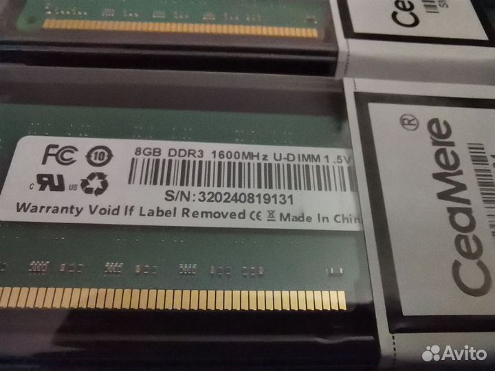 Озу DDR 3 16GB (8+8)новая