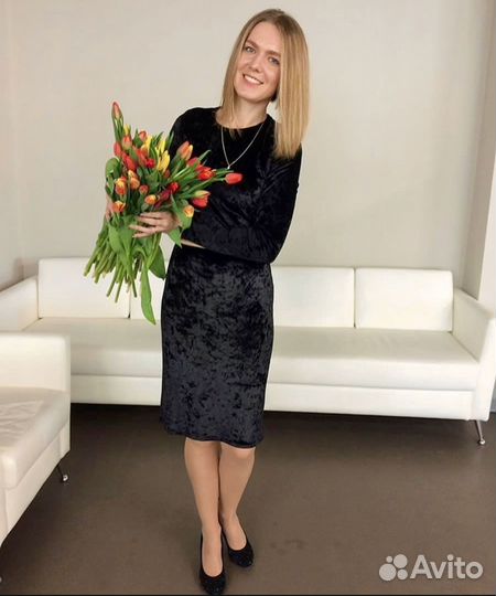 Бархатное платье