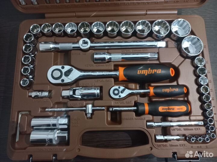 Набор инструмента универсальный 1/4, 1/2DR