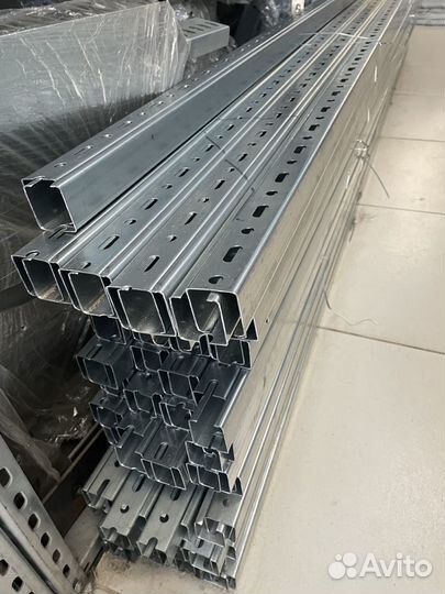 Траверса монтажная 38х40х3000 оц. сталь 8пс