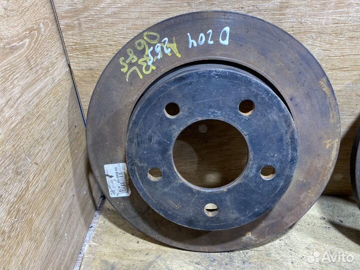 Комплект задних тормозных дисков Mazda 3 BL D204