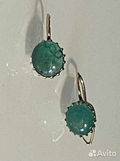 Серьги золотые старинные 56 проба