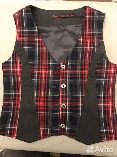 Жилетка школьная дл мальчика и девочки