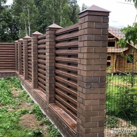 Забор профлист, дпк, сайдинг