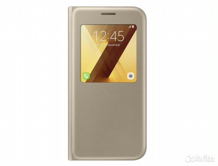 Оригинальный Чехол S-View - Samsung A5 (2017) Gold