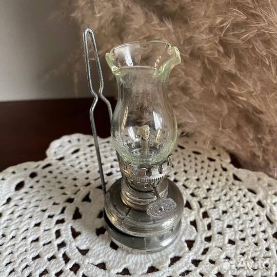 Керосиновая лампа оловянная