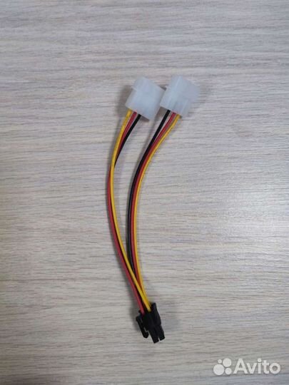 Переходник для доп. питания видеокарты 6pin