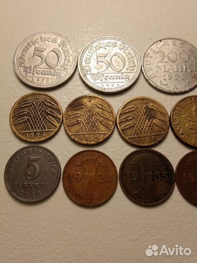 Набор монет Германия 1918-1949