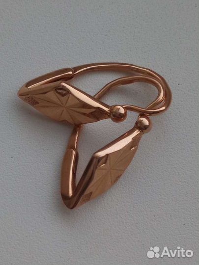 Золотые серьги 583 СССР