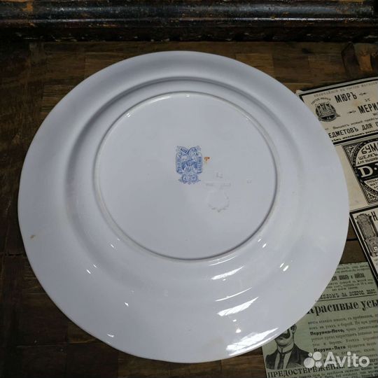 Тарелка Кузнецов ручная роспись