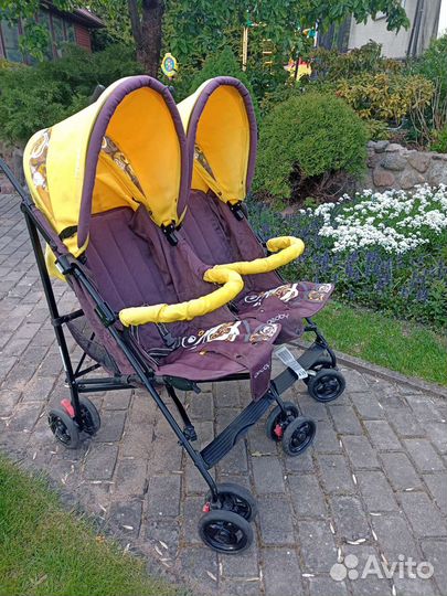 Коляска трость для двойни