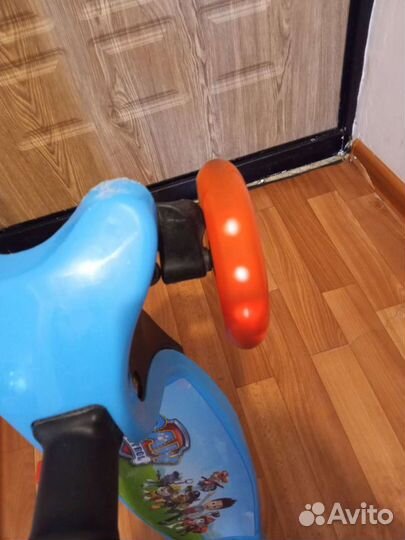 Самокат детский трехколесный светящиеся колеса