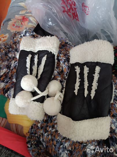 Варежки митенки