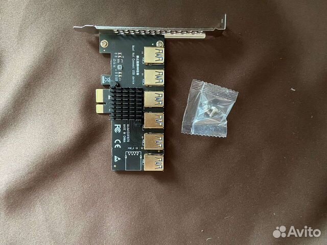 Разветвитель PCI-E х1 на х6 USB