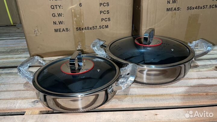 Сковорода,кастрюля Кенго. из нержавеющей стали