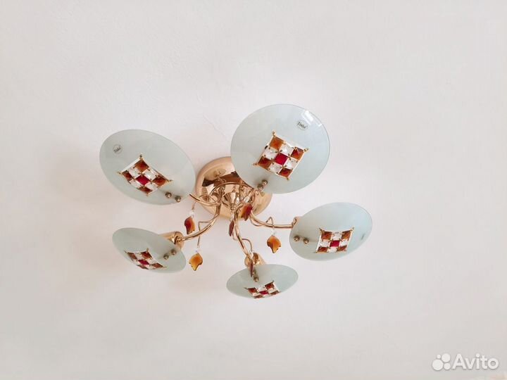 Люстра потолочная бу