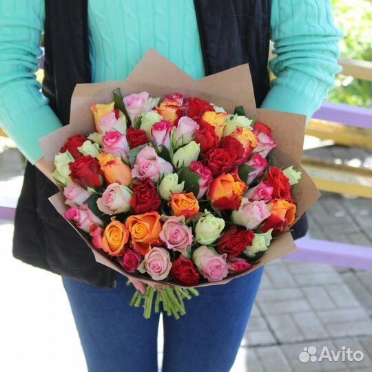 Букет 101 роза Доставка цветы розы 75 59 29 15