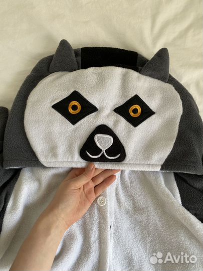 Пижама кигуруми лемур костюм