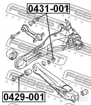 Болт С эксцентриком (mitsubishi lancer CS 2000-200