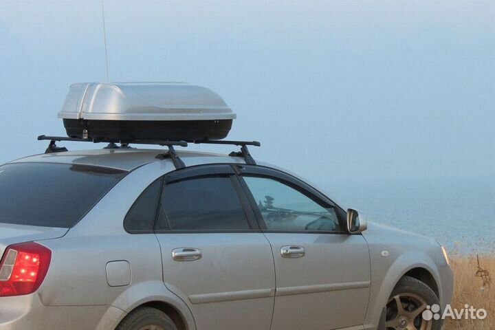 Автобокс на крышу авто 220л серый