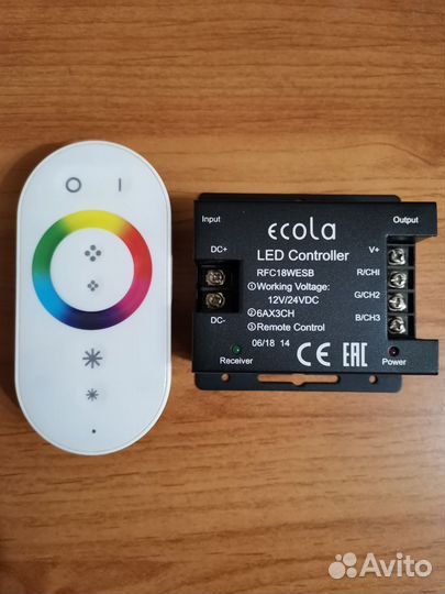 LED Контроллер Ecola 18A 12/24V 216/432W RGB