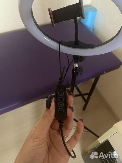 Кольцевая лампа со штативом