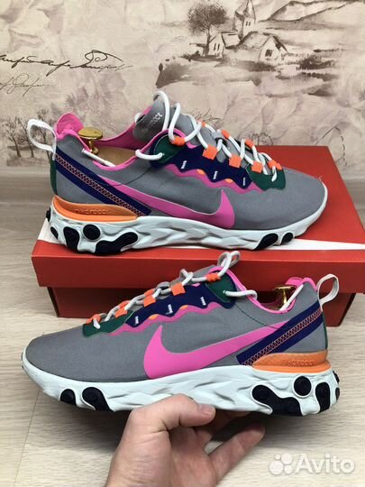 Nike React Element 55 Laser Fuchsia оригинал
