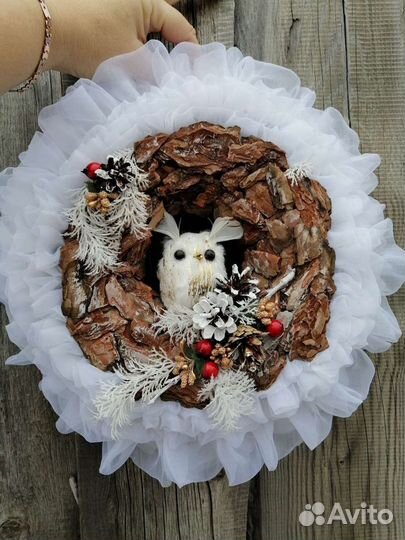 Венок. Эко декор. декор для дома и сада