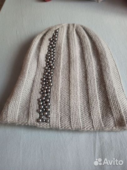 Шапка зимняя женская вязанная