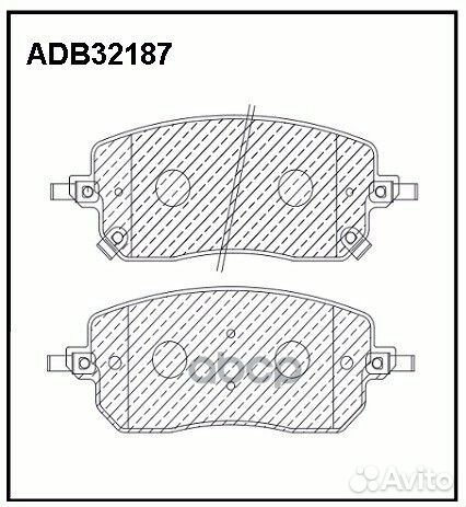 Колодки тормозные haval jolion 20- перед. adb32187