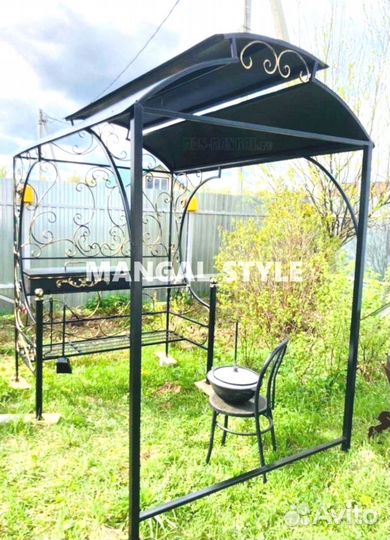 Мангал с крышей