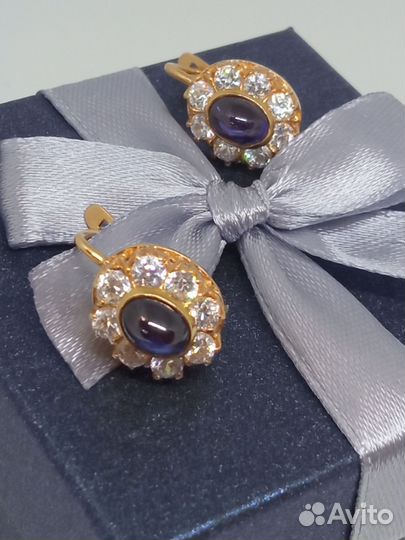 Золотые серьги 585 