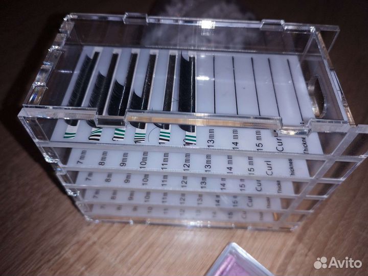 Ресницы для наращивания, бокс для ресниц