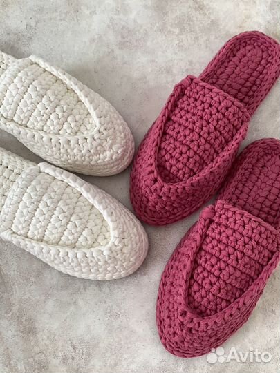 Мюли вязаные женские