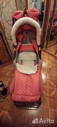 Детские санки коляска ника7-3