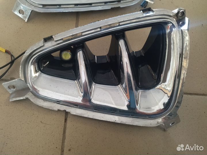 Решетка бампера левая/правая KIA optima IV хром