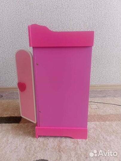 Шкаф для кукольной одежды деревянный