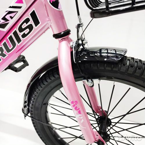 Детский велосипед на рост 105-120см, розовый