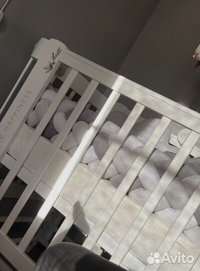 Бортики косичка + подушки