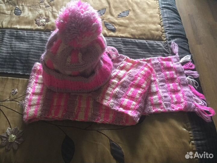 Шапочка с шарфиком