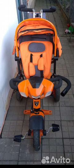 Детский велосипед трёхколёсный прогулочный