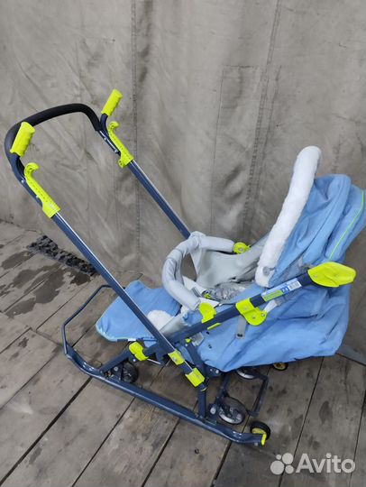 Детские санки-коляска