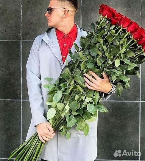 Высокие розы Доставка цветов