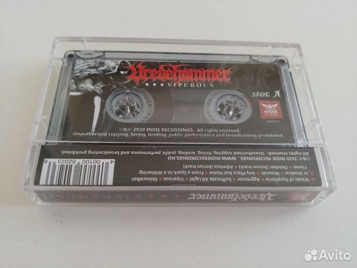 Аудиокассета с записью Vredehammer - Viperous