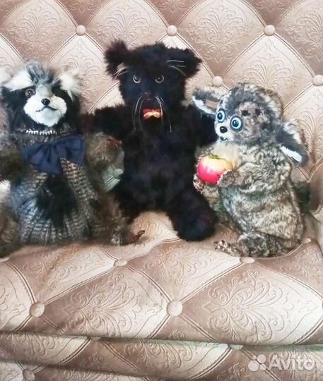 Кот Бегемот,Енот,Лямуригрушки Ручная работа