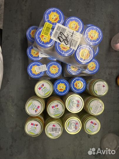 Детское питание пюре мясное, овощное