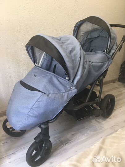 Прогулочная коляска для двойни Bebetto42/погодок