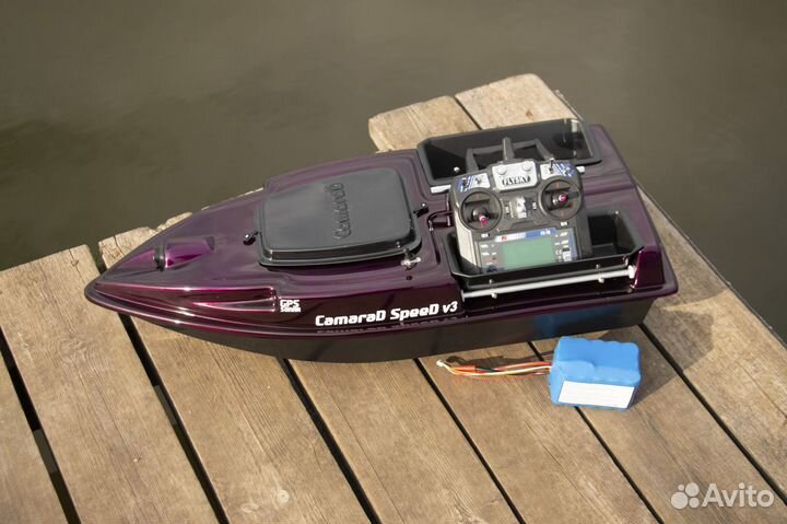 Прикормочный кораблик:глубиномер,GPS навигация,25А